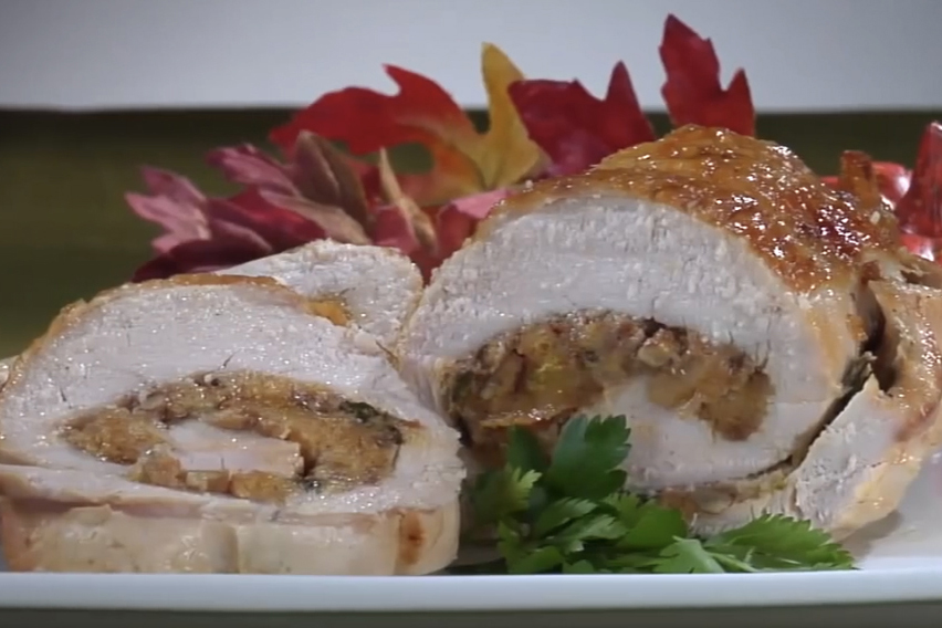 How to Make Poblano Turkey Roulade with Chorizo de San Manuel 1 Turkey Roulade 1