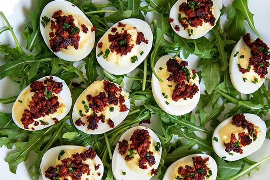 Crispy Chorizo Deviled Eggs! 1 chorizo deviledegg2