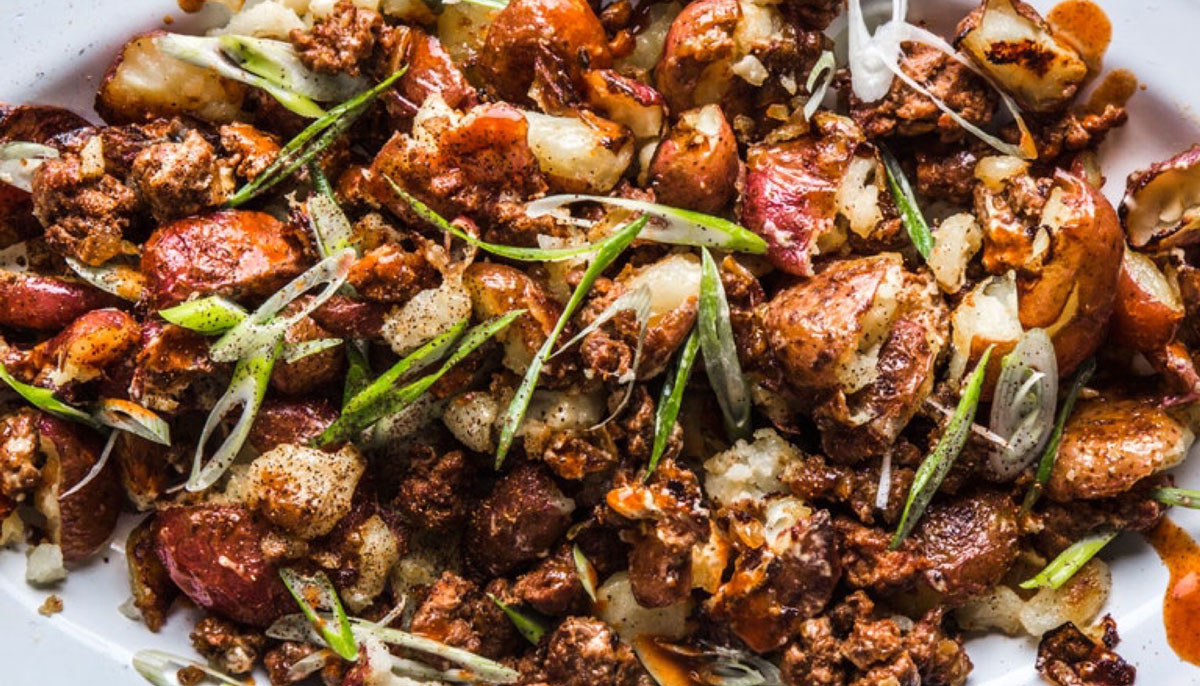 Potato Salad with Chorizo, Aioli, & Scallions 1 chorizo recipe potato salad