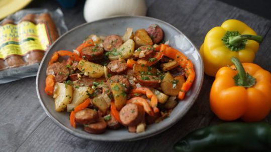 Cilantro Sausage and Potatoes