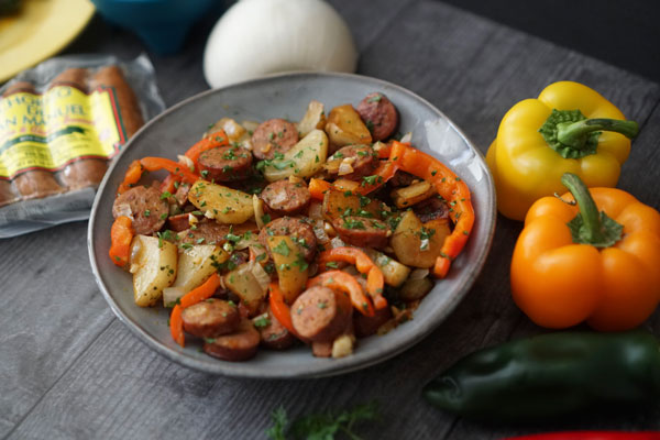 Cilantro Sausage and Potatoes