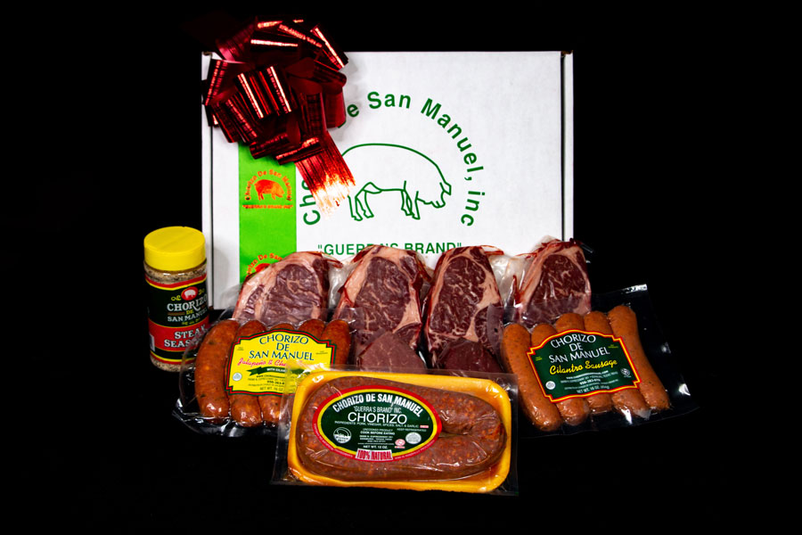 Holiday gift sets of prime beef products