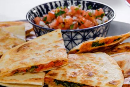 Any Time is a Good Time for Vegetable and Chorizo Quesadillas!