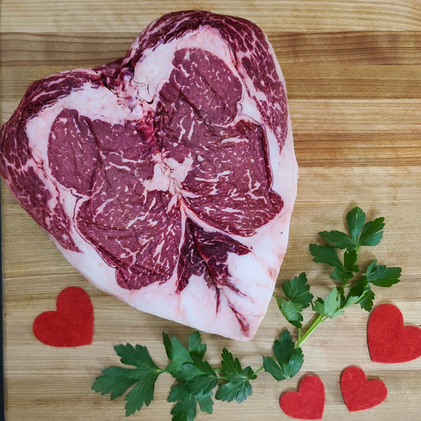 A Ribeye with Cupid’s Touch