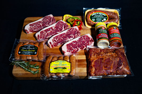We offer gift boxes that also feature different varieties of our prime beef products.