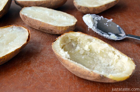 Chorizo and Cheddar Potato Skins Appetizer