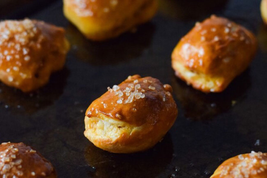 Chorizo Cotija Stuffed Pretzel Bites 1 Get ready for a unique recipe that’s a bite-sized surprise! This dish combines the incredible flavors of chorizo with the creamy taste of cotija cheese wrapped in a homemade mini pretzel.