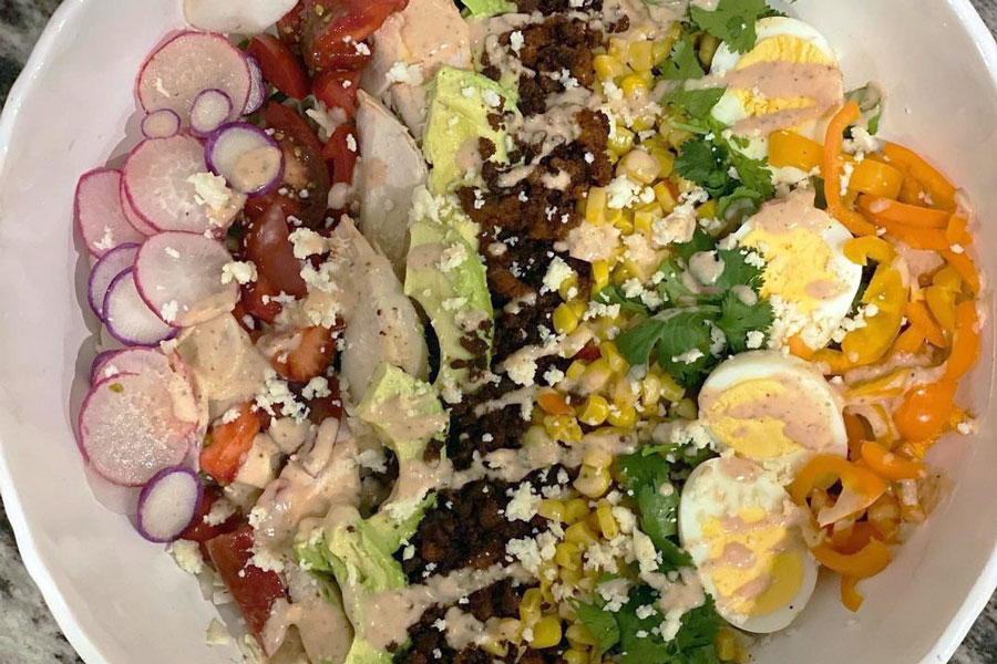 Guilt-Free Mexican Chorizo Cobb Salad 1 Mexican Chorizo Cobb Salad