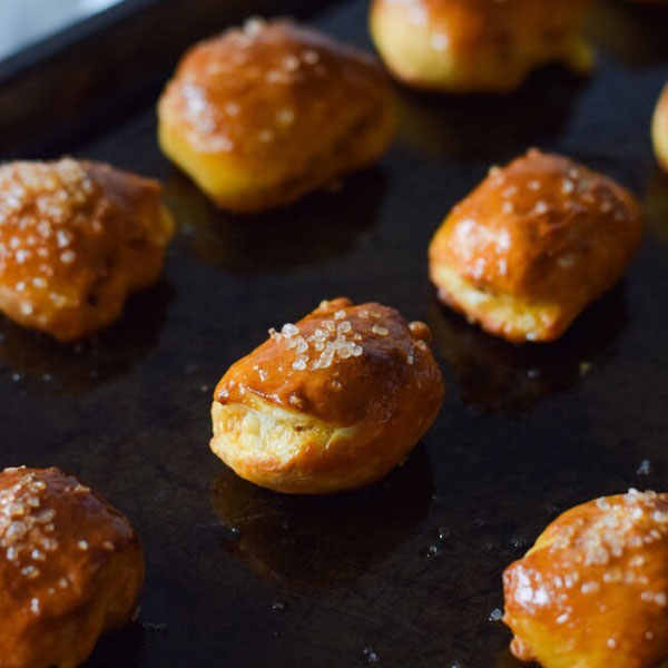 Chorizo Cotija Stuffed Pretzel Bites 