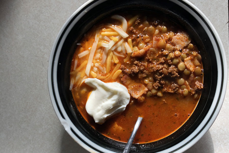 Enjoy A Warm Bowl of Lentils with our Texas Brand Chorizo! 1 Enjoy A Warm Bowl of Lentils with our Texas Brand Chorizo!