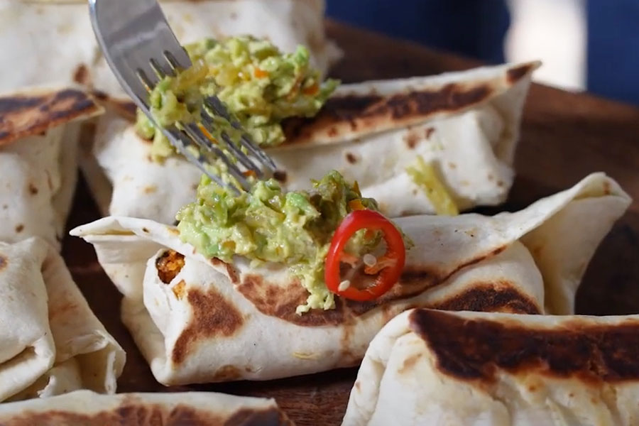 Try This 8 Ingredient Breakfast Burrito with our Texas Brand Chorizo 1 burritos made with texas brand chorizo