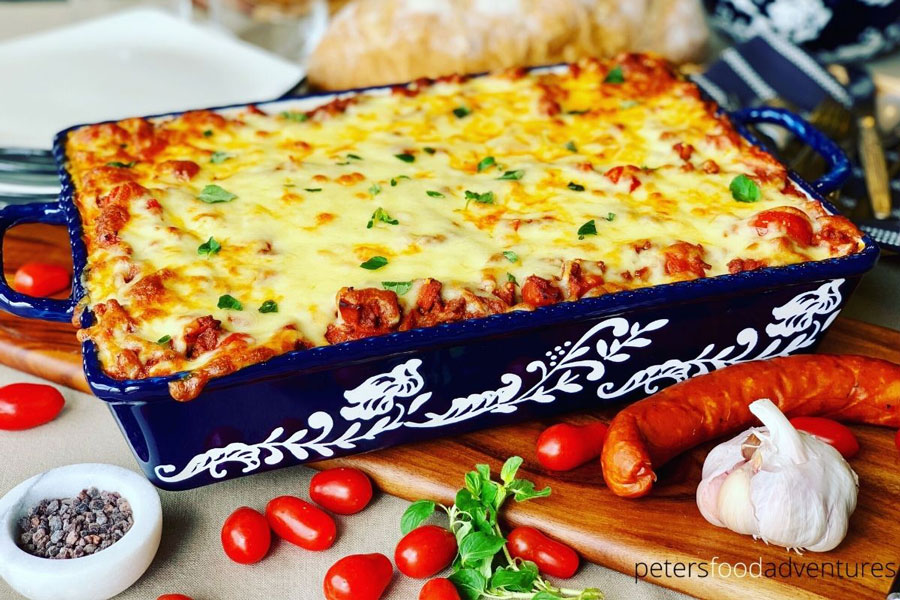 Simple 25 Minute Family-Sized Mexican Chorizo Lasagna 1 Mexican Chorizo Lasagna
