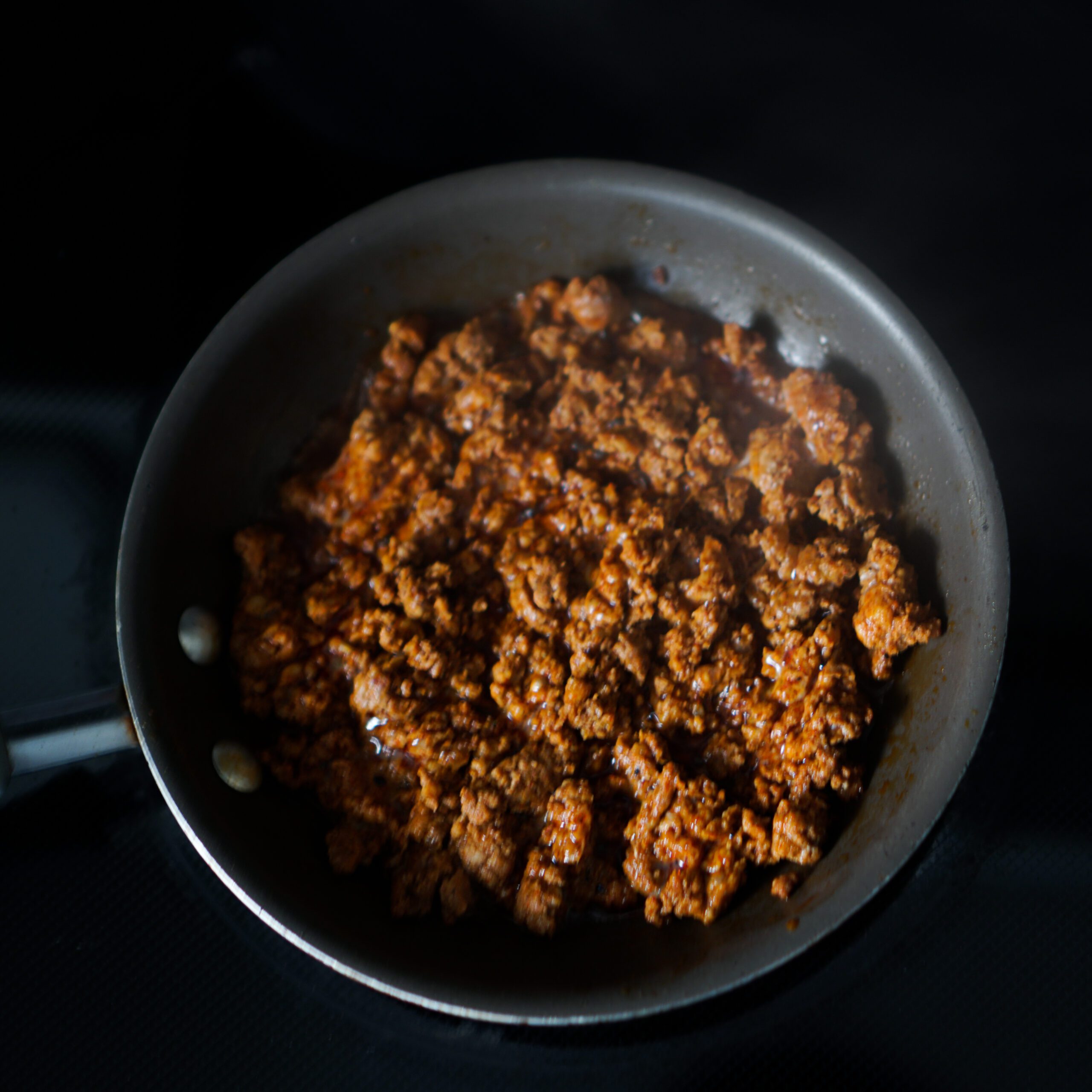 Texas brand chorizo in pan