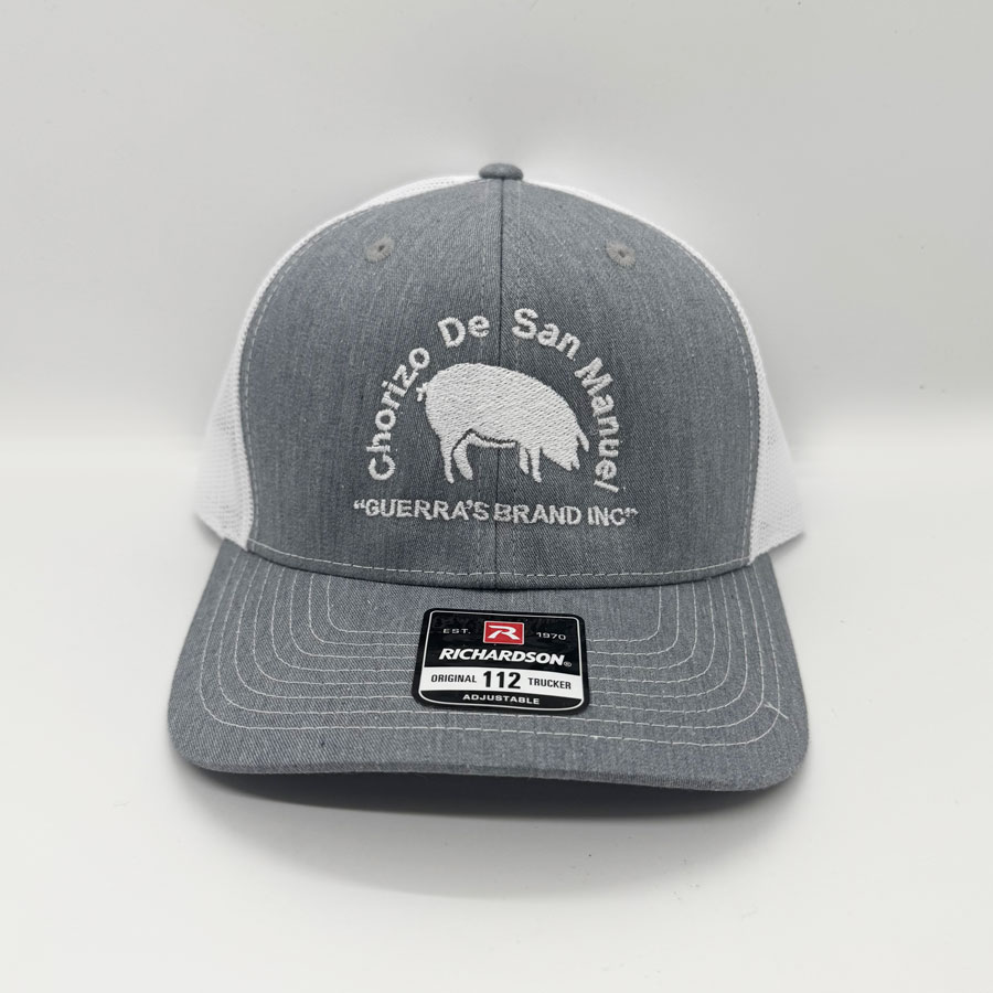 Richardson 112 heather grey and white
