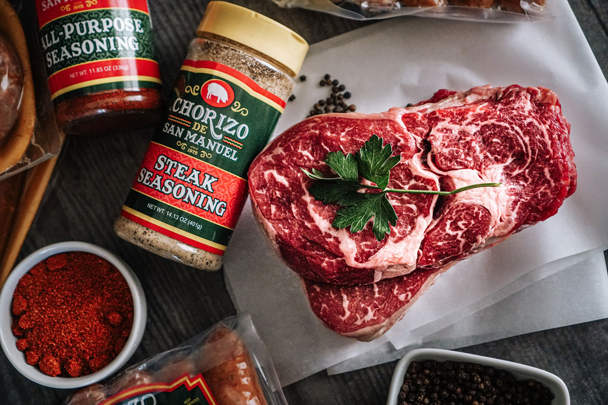 How to Cook Prime Steaks and Chorizo Together